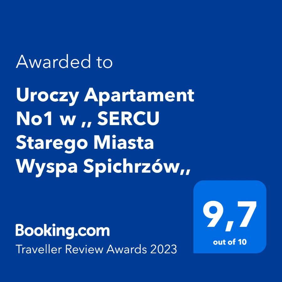 Uroczy Apartament No1 W ,, Sercu Starego Miasta Wyspa Spichrzow,, Danzig Exterior foto